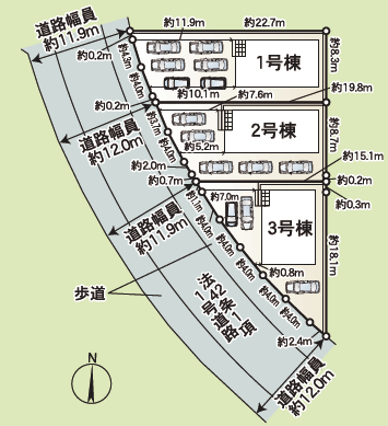 加茂15期　全3棟1号棟　4LDK　2,190万円　※1/12値下げ2号棟　　ご成約3号棟　　ご成約