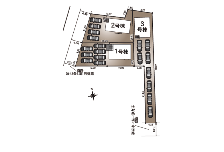 浜名区　宮口第2　全3棟