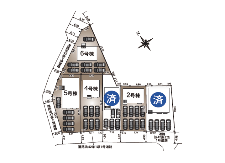 中央区　篠原町第1　全6棟