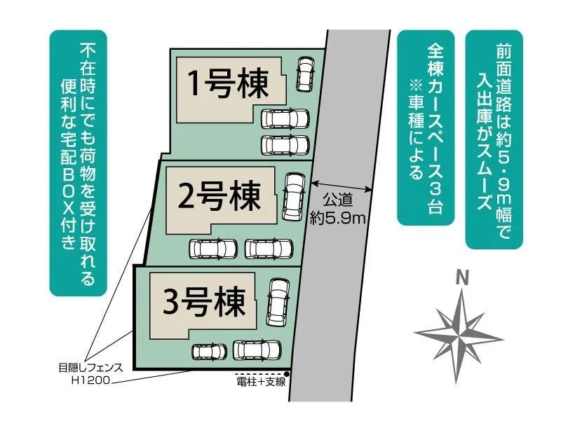 月見町　全3棟